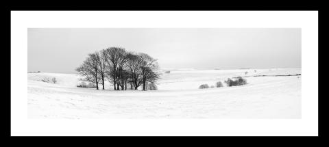 Steyning Bowl In The Snow Framed Print